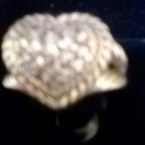 Judith Ripka Ring Size 7.5 Heart with CZ 925